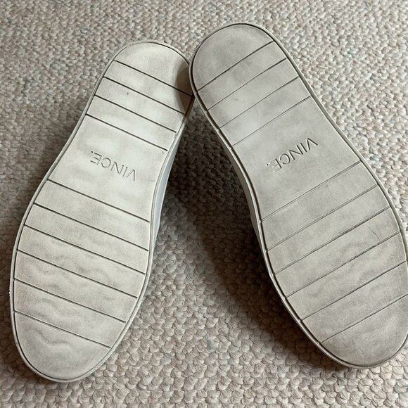 Designer Vince Warren Women's Size 6 Black Suede Platform Slip On Sneakers Shoes - Picture 11 of 12